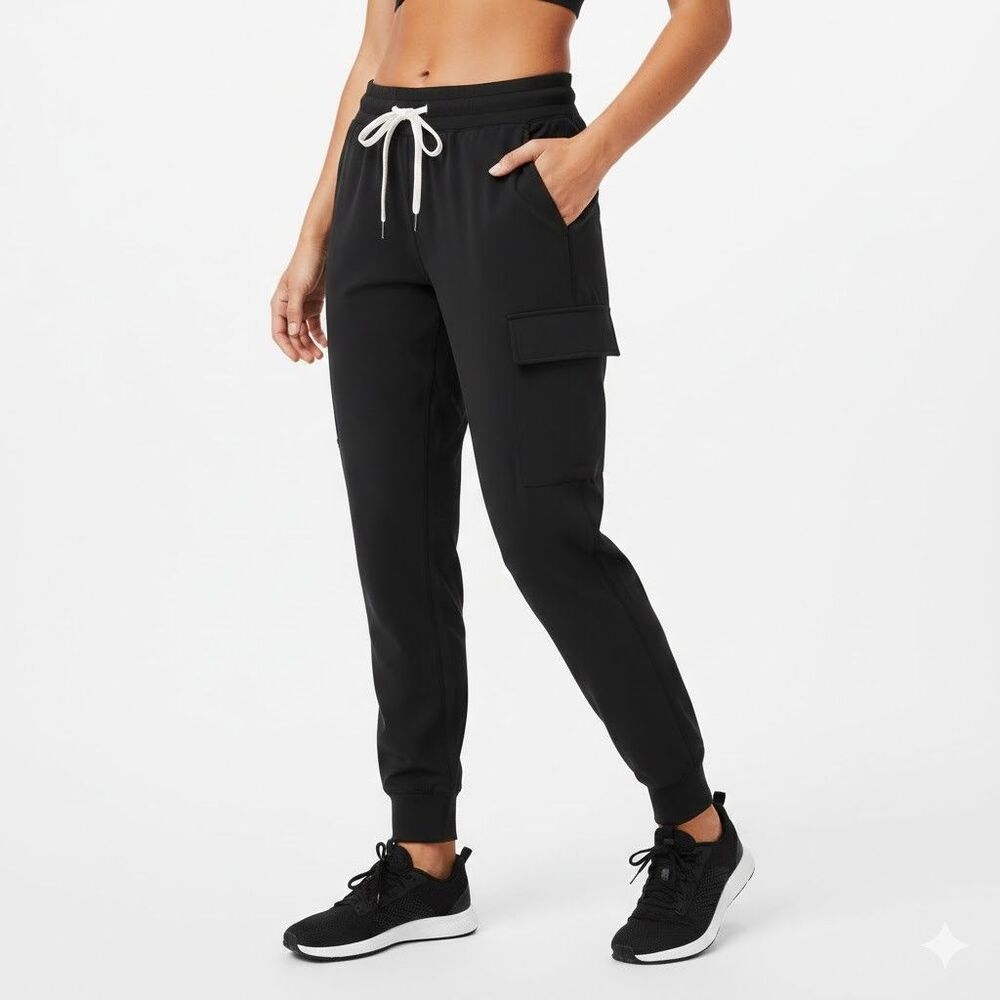Lululemon Black Dance Studio Mid-Rise Jogger Cargo Pants Womens Size 6 Athletic